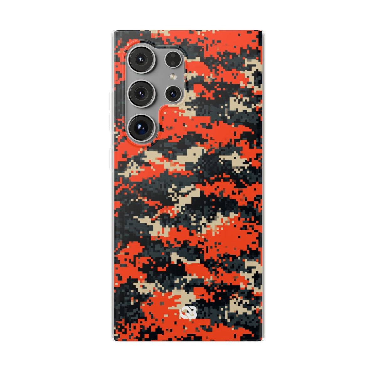 Signal Pixel Camo · Lite Phone Case for Samsung · Orange