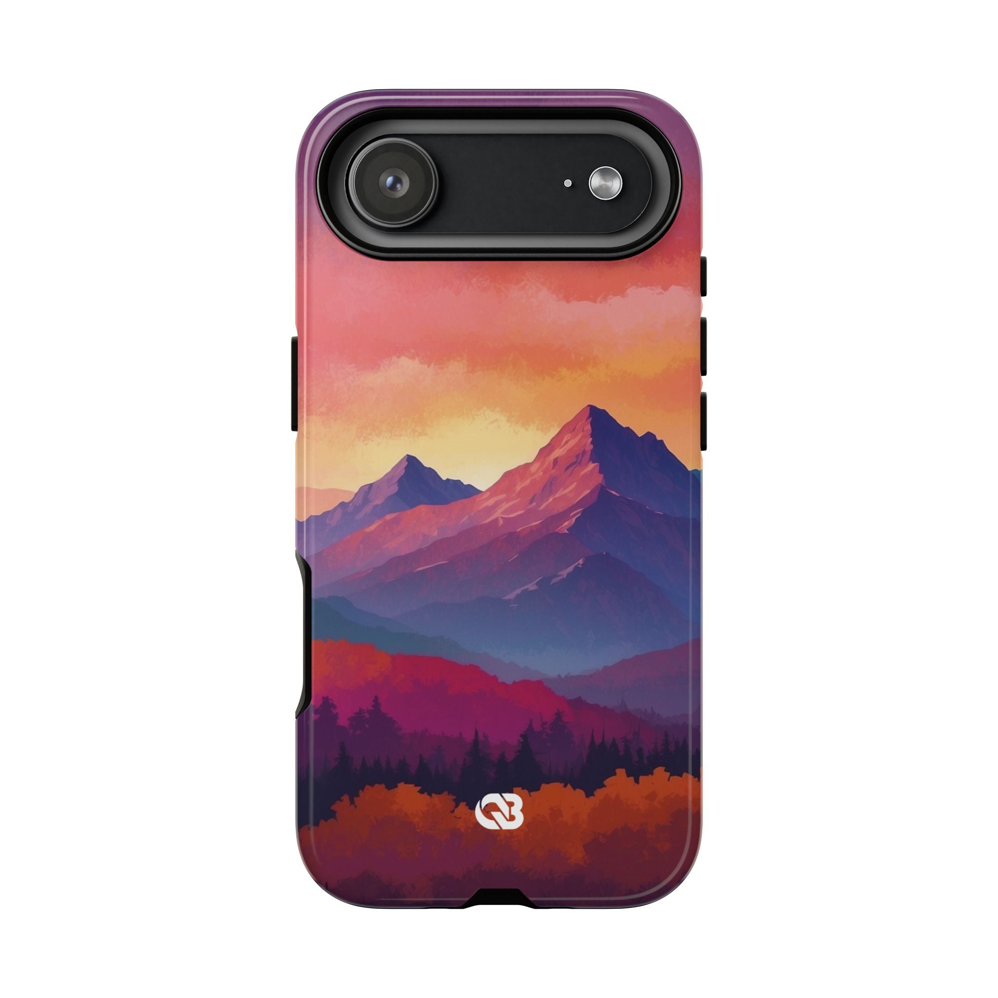 Crimson Mountain Dusk · Tough Phone Case for iPhone