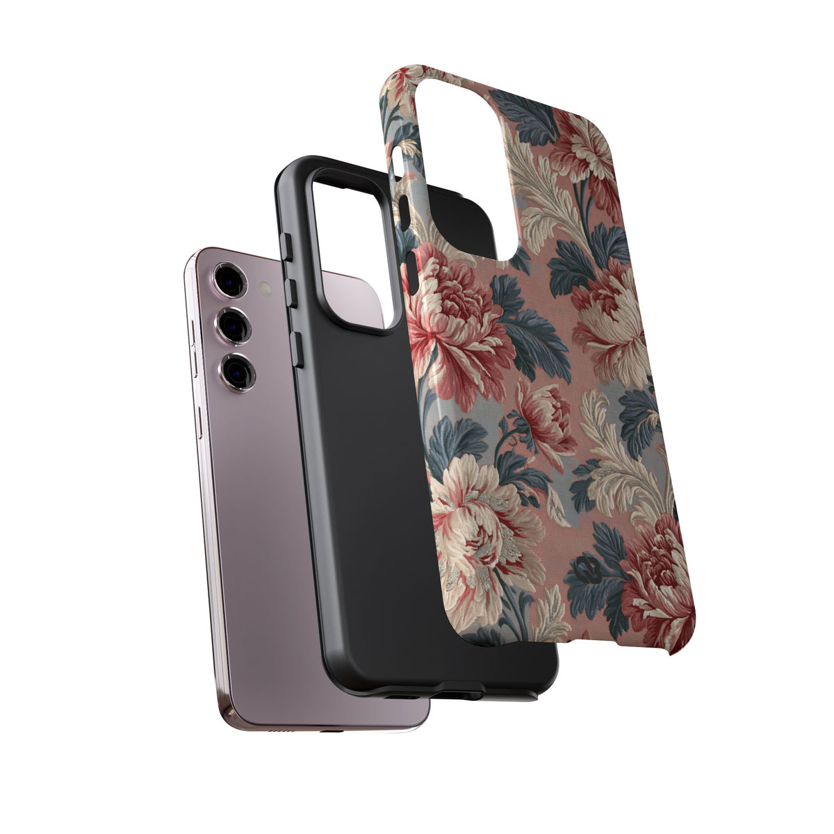 Blush Peony Jacquard · Tough Phone Case for Samsung · Pink
