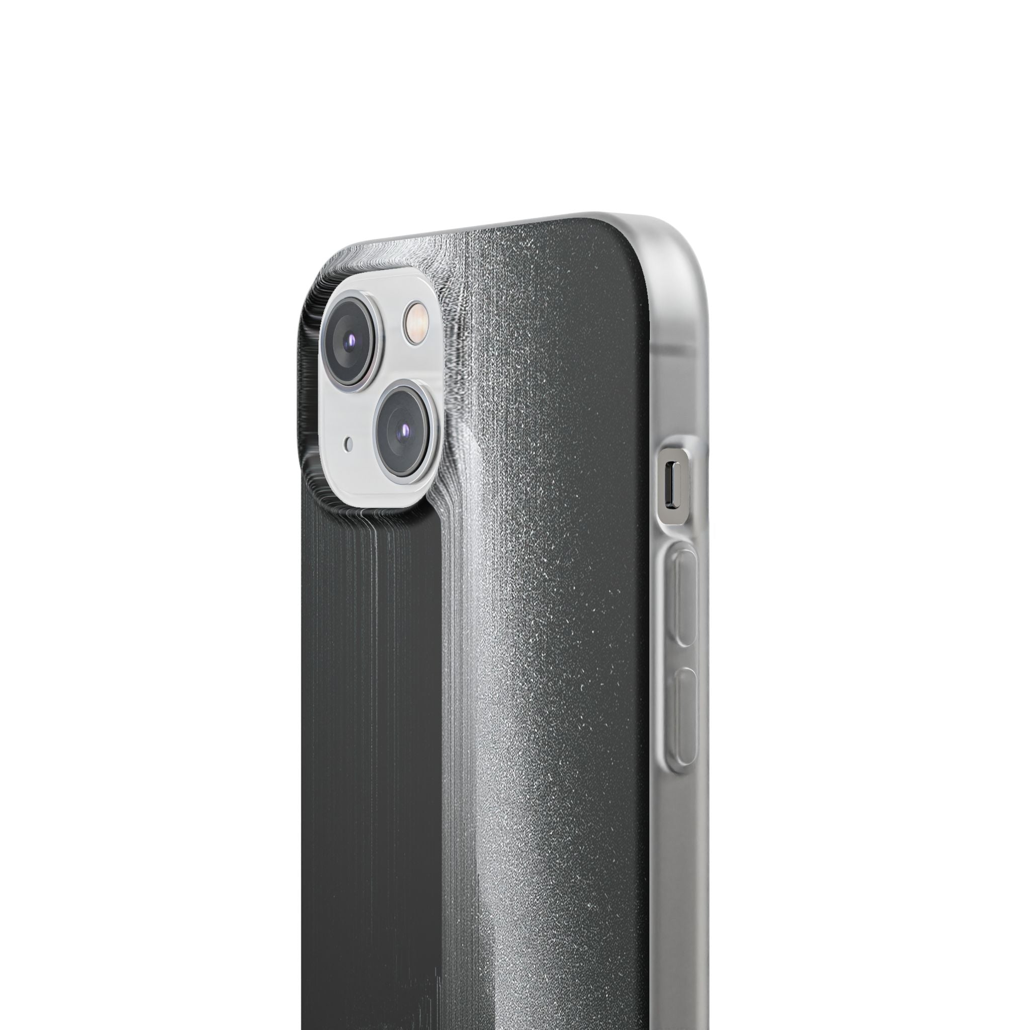 Black Lite Phone Case for iPhone - Brutalist Pixel Monolith