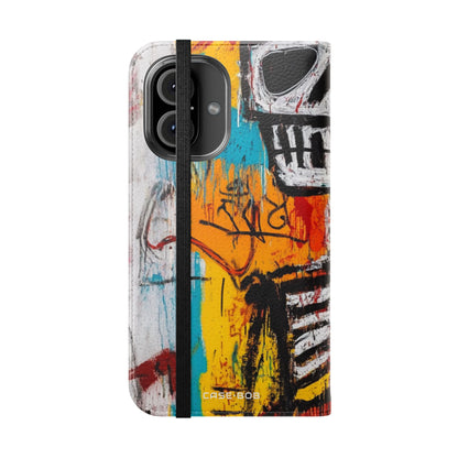 Neon Skull Chaos - iPhone 16  Case - Wallet