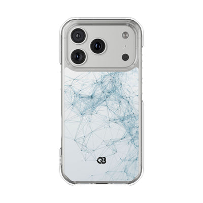 Blue Impact MagSafe Phone Case for iPhone - Glacial Neural Web