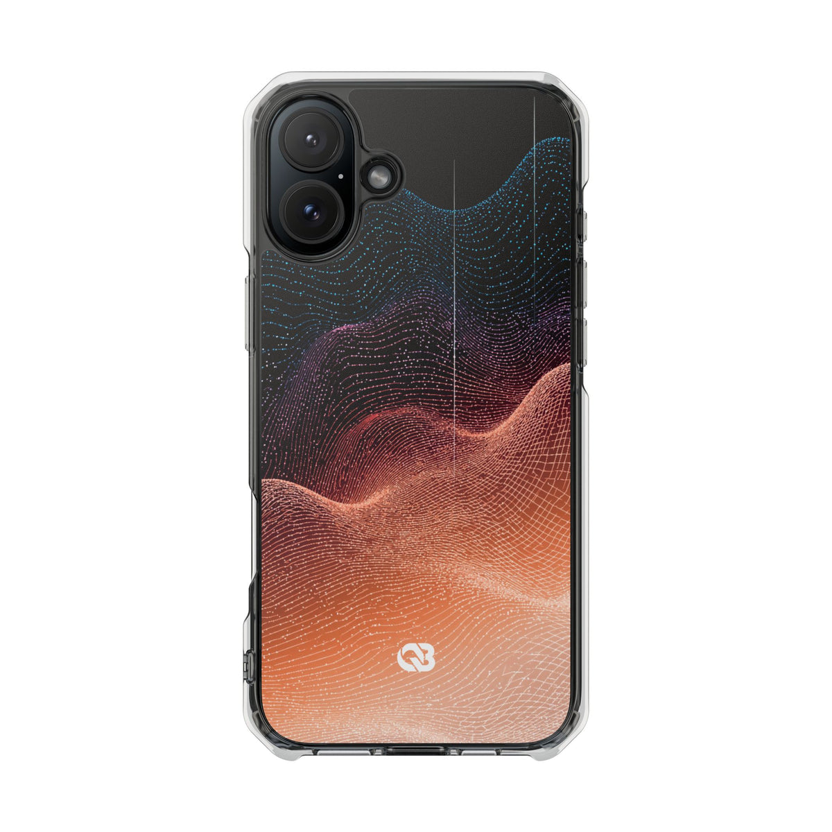 Spectral Elevation · Clear Impact Magnetic Phone Case for iPhone · Orange