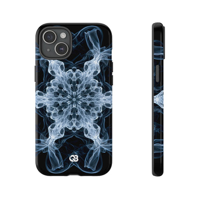 Blue Tough Phone Case for iPhone - Glacial Smoke Crown