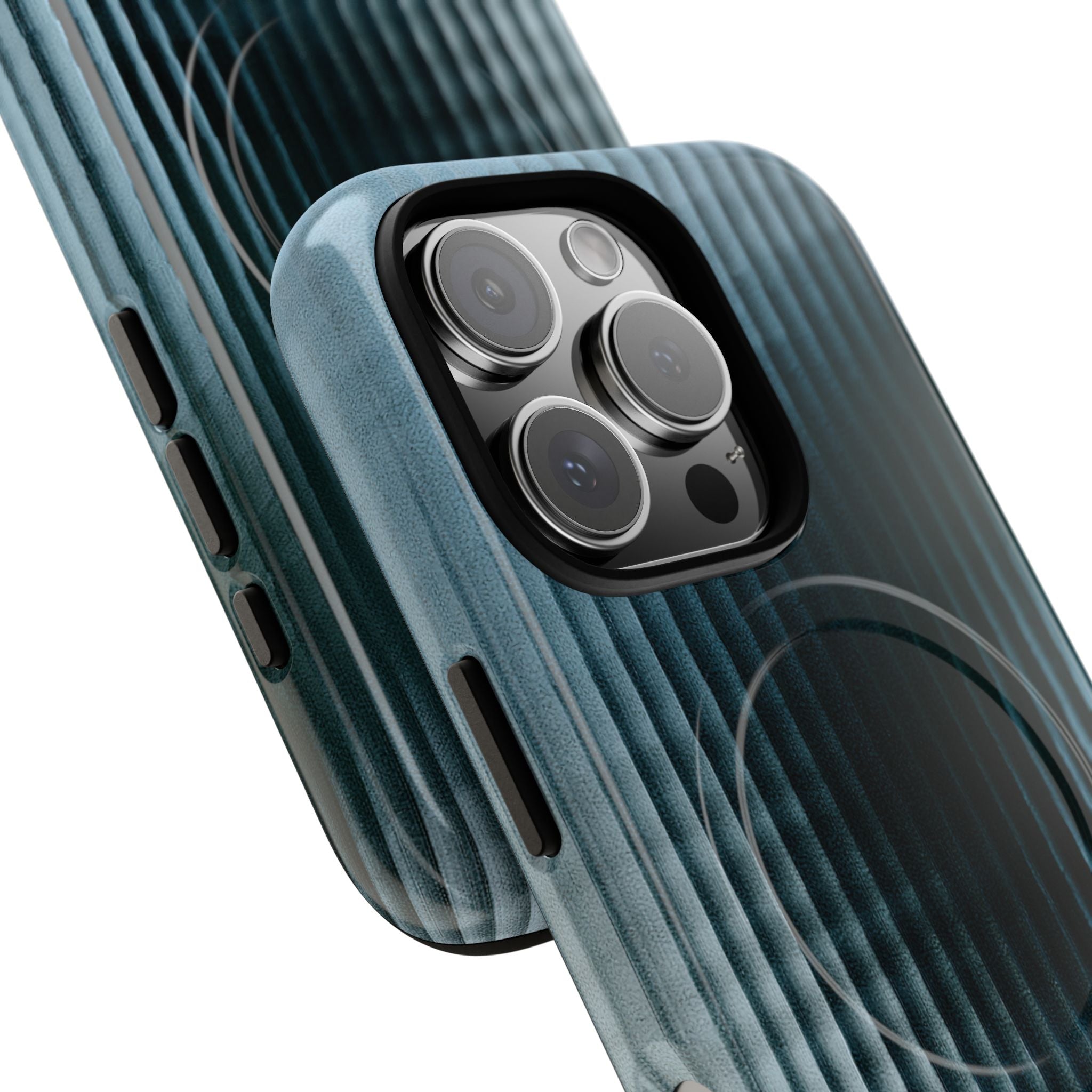 Blue Tough 2.0 Magsafe Phone Case for iPhone - Glacial Reeded Glass