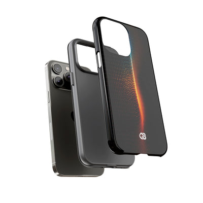 Luminous Refraction Grid · Tough Phone Case for iPhone · Black