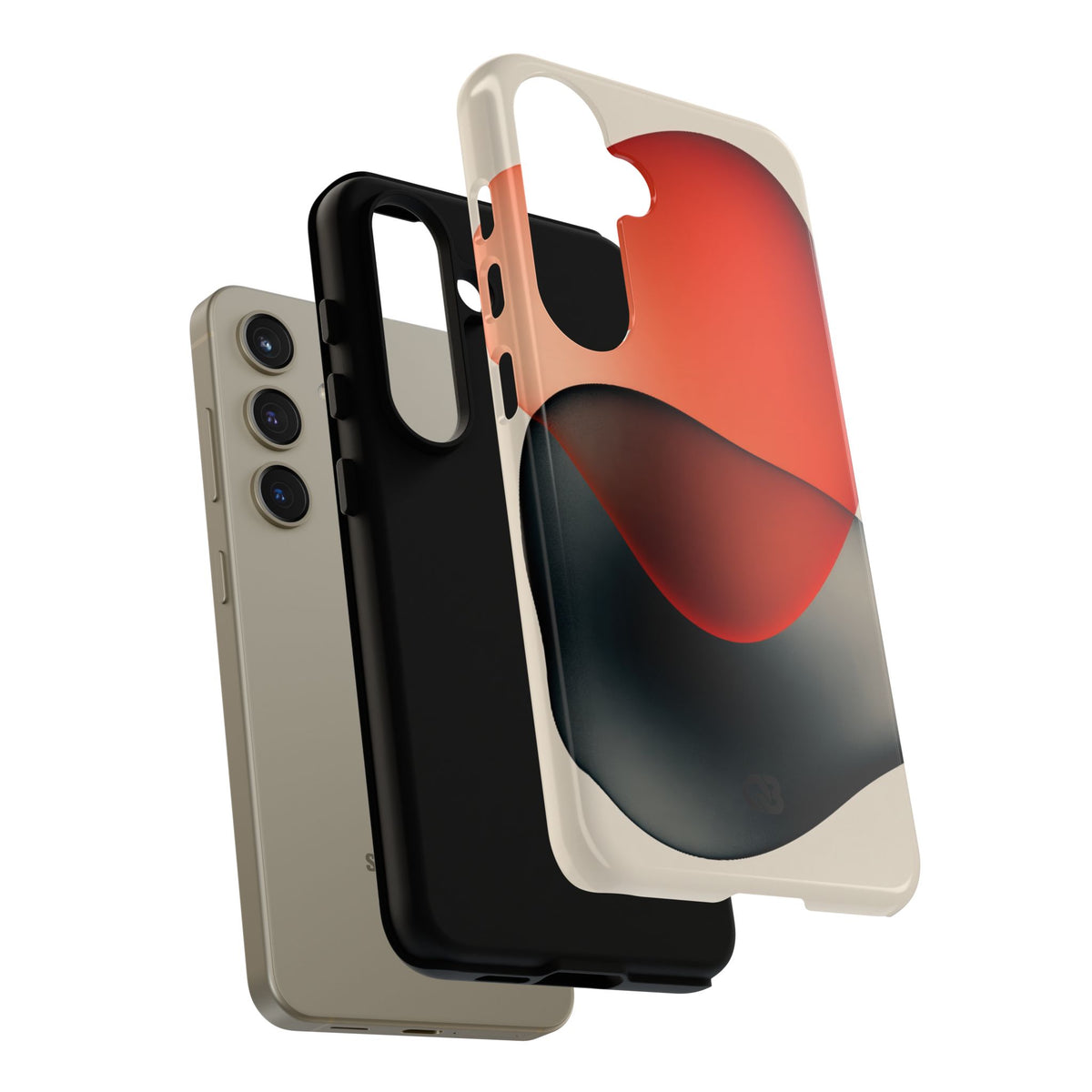 Translucent Crimson Form · Tough Phone Case for Samsung · Red