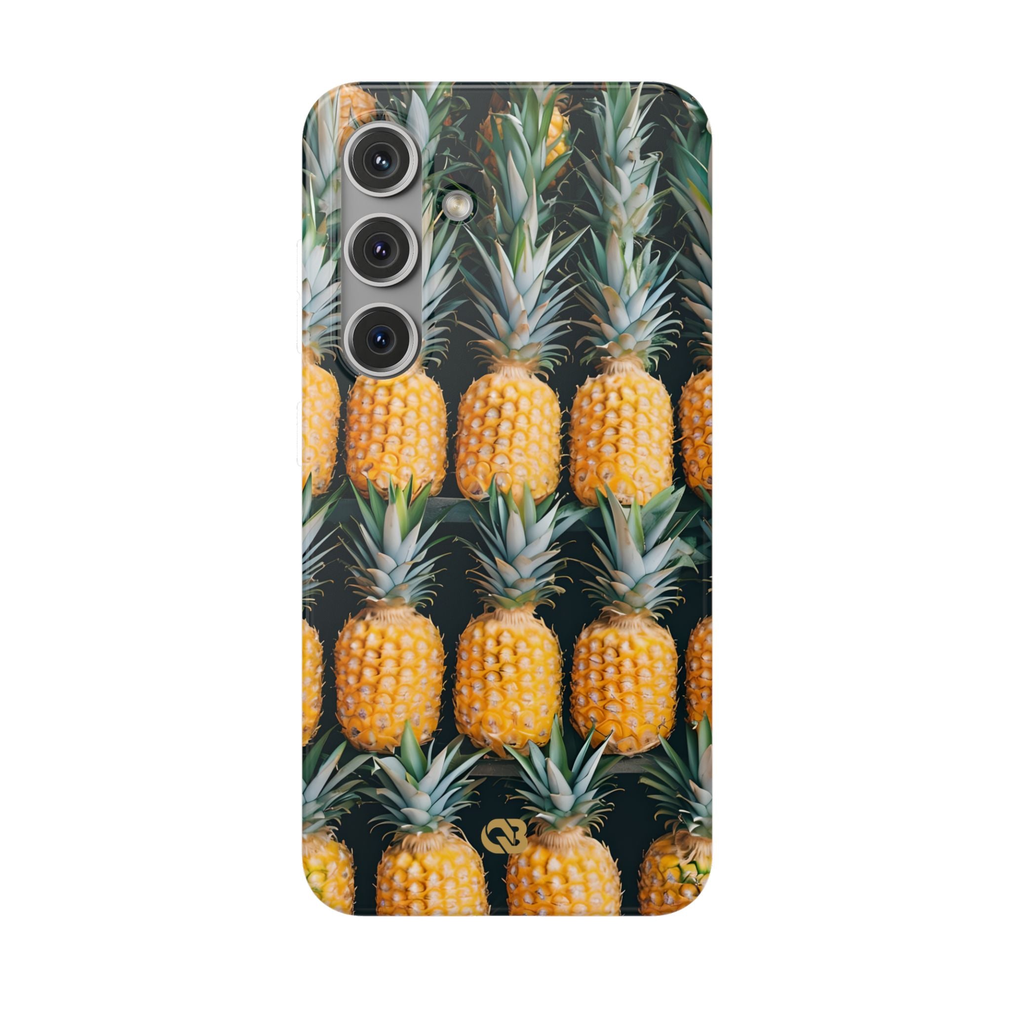 Gilded Pineapple Rows · Soft Phone Case for Samsung