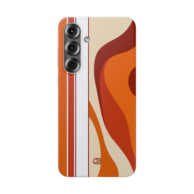 Orange Lite Phone Case for Samsung - Terracotta Metro Line