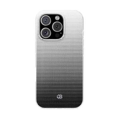 Black Lite Phone Case for iPhone - Obsidian Halftone Flux