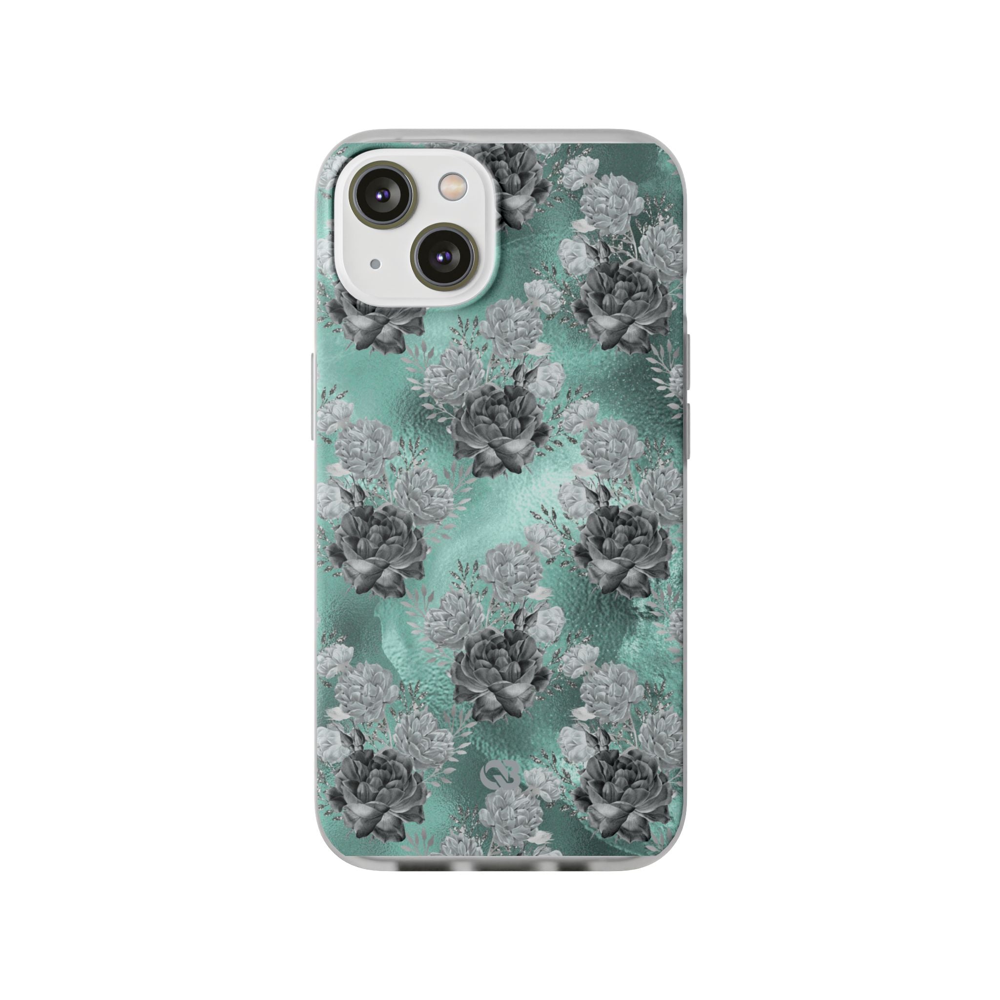 Frost Mint Floral · Soft Coque de téléphone pour iPhone