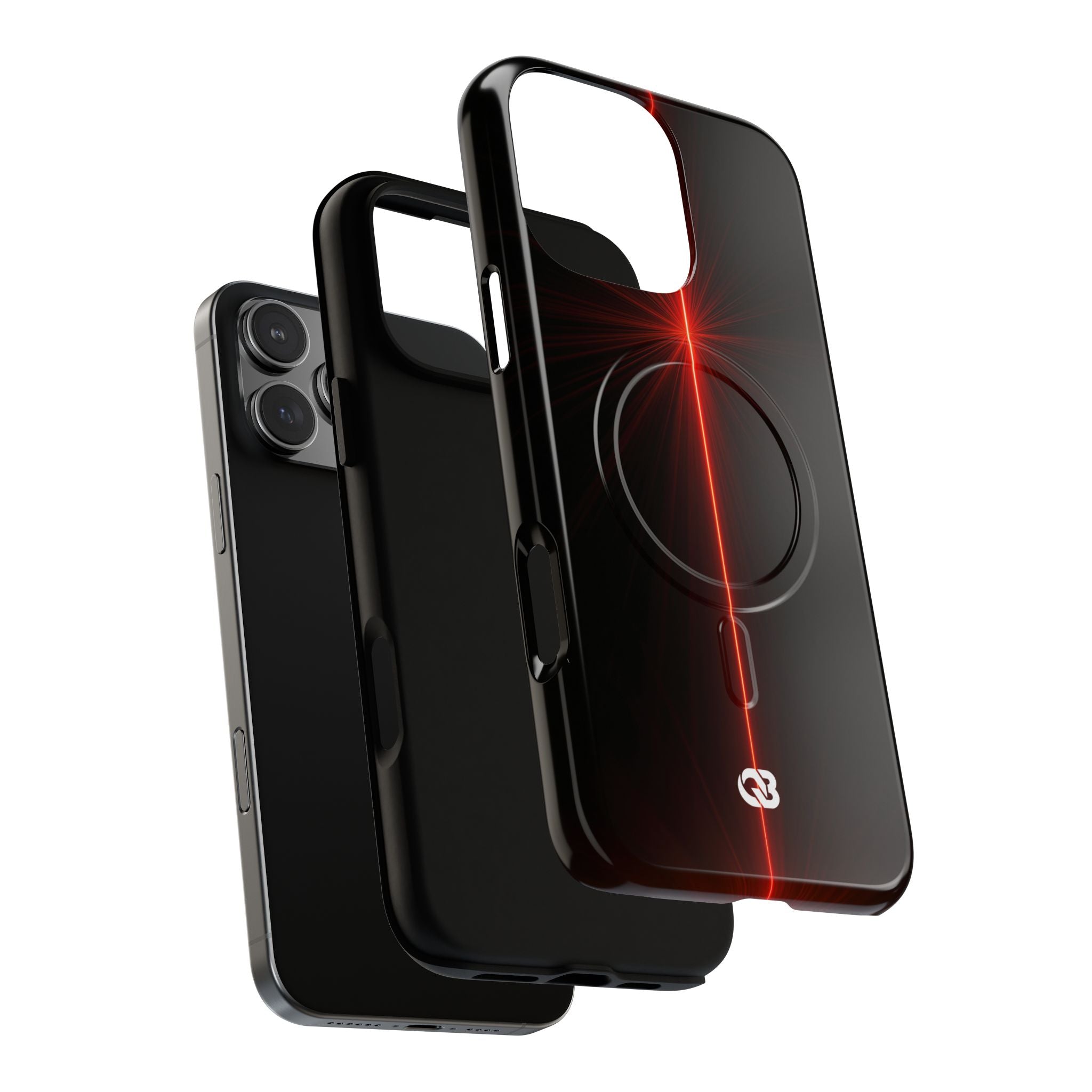 Red Tough 2.0 Magsafe Phone Case for iPhone - Crimson Flare Vector