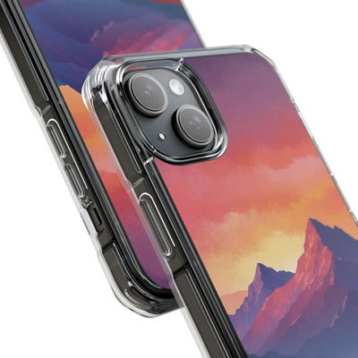 Crimson Mountain Dusk · Impact Handyhülle für iPhone · Magsafe