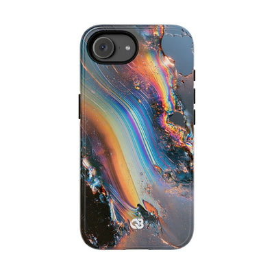 Prismatic Aura Flow · Tough Phone Case for iPhone · Blue