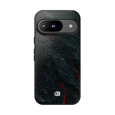 Crimson Rift · Tough Phone Case for Pixel ·  Black