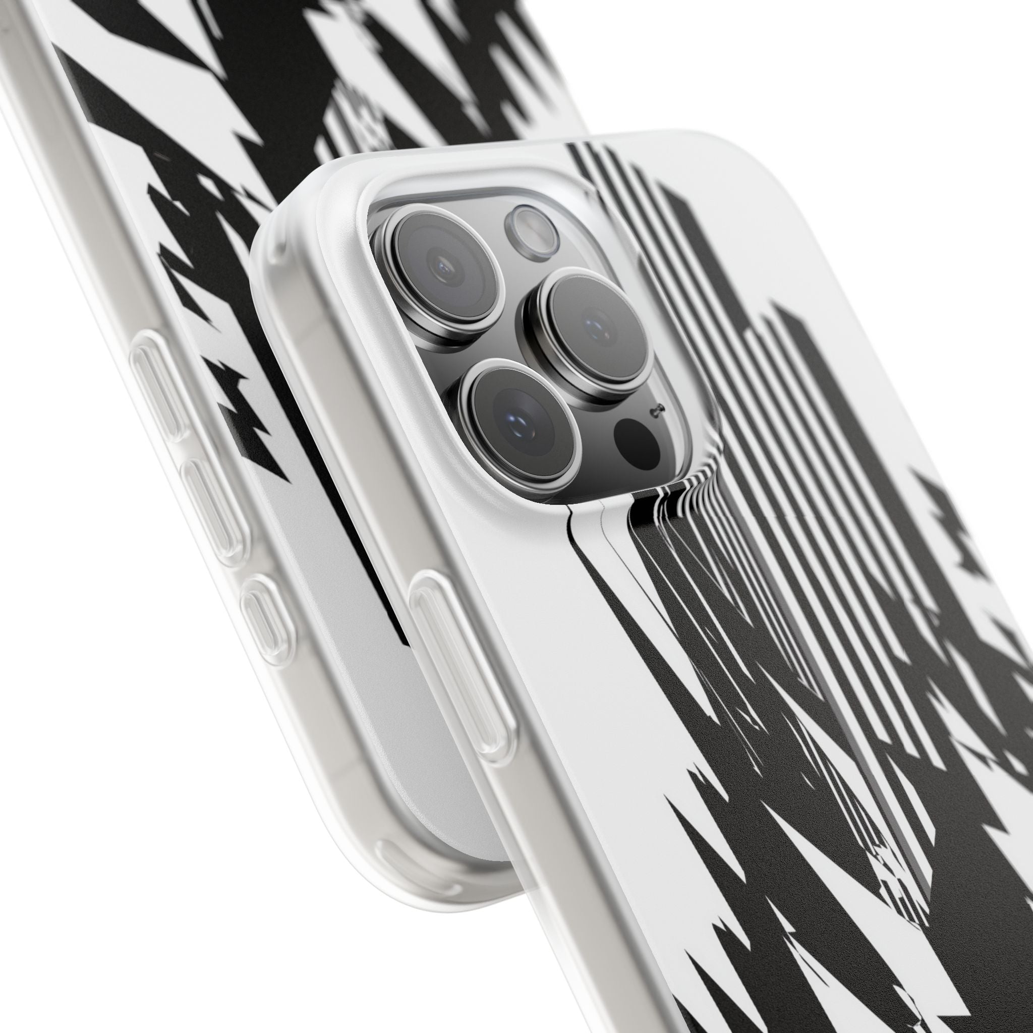White Lite Phone Case for iPhone - Shattered Vector Spire