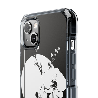Black Impact MagSafe Phone Case for iPhone - Lunar Orchid Grid