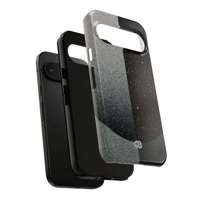 Black Tough Phone Case for Google Pixel - Lunar Static Orbit