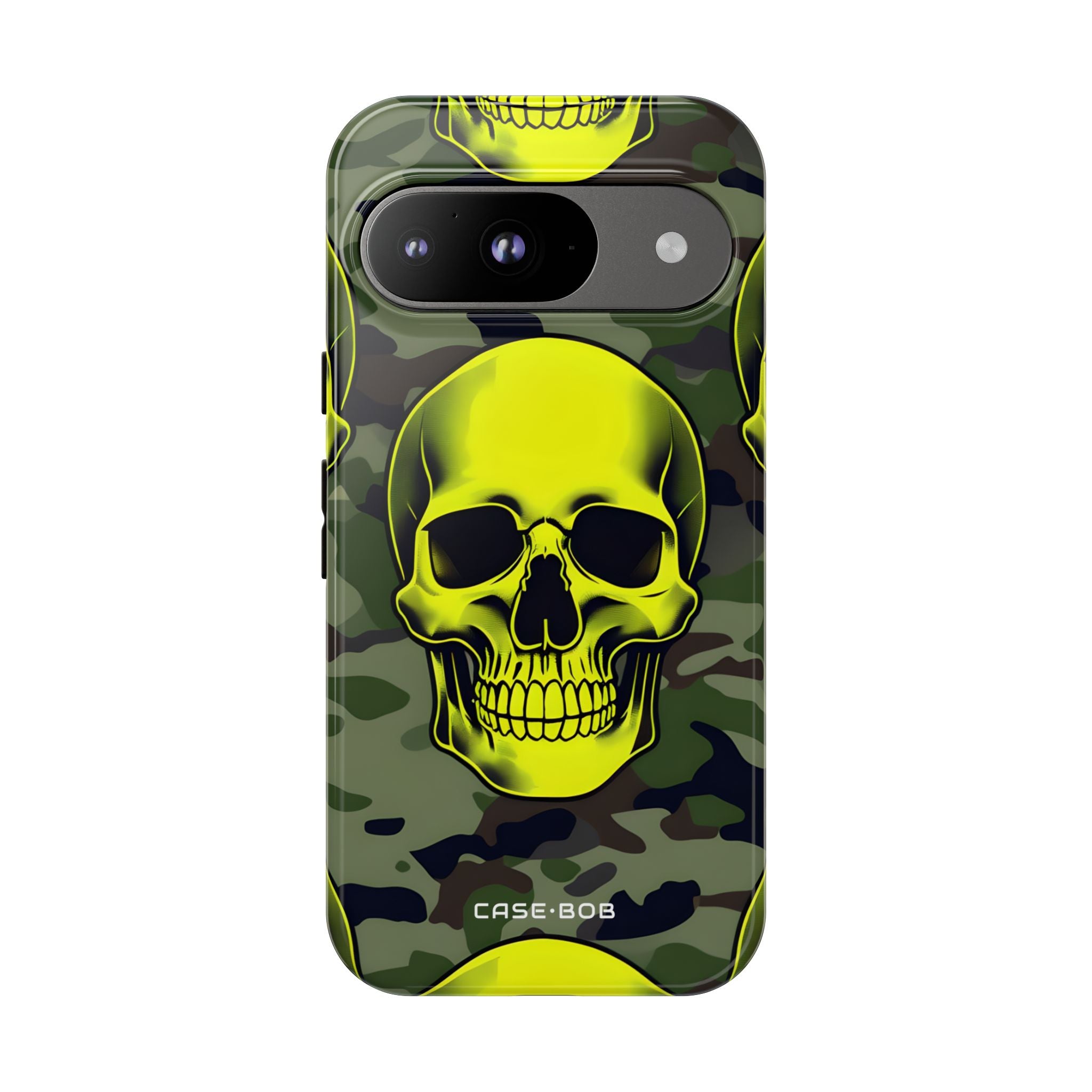 Neon Schädel Tarnung Google Pixel 9 Case - Tough