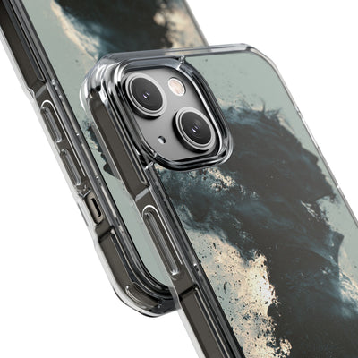 Ashen Dissolution · Clear Impact Magnetic Phone Case for iPhone ·  Black