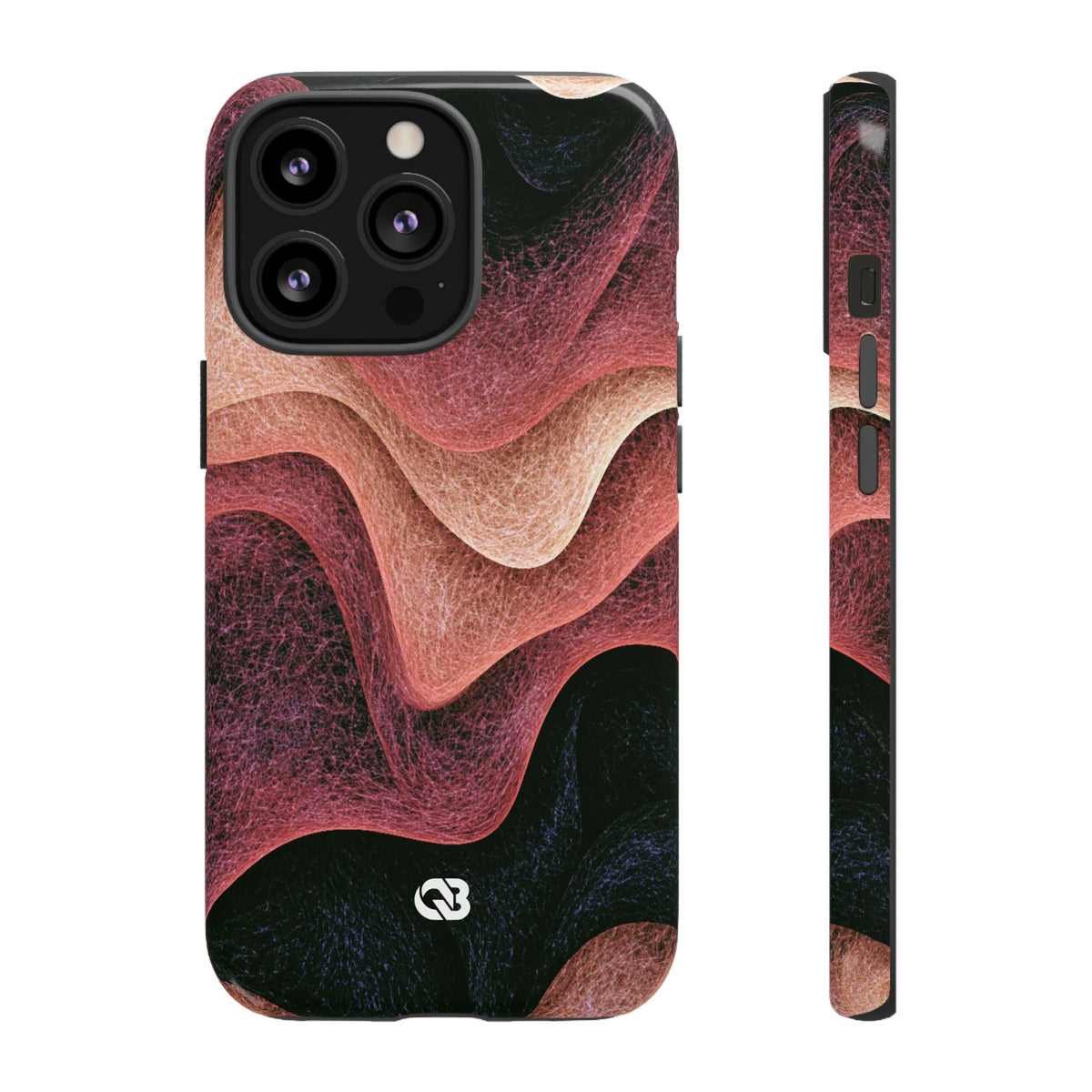 Rose Contour Waves · Tough Phone Case for iPhone · Pink