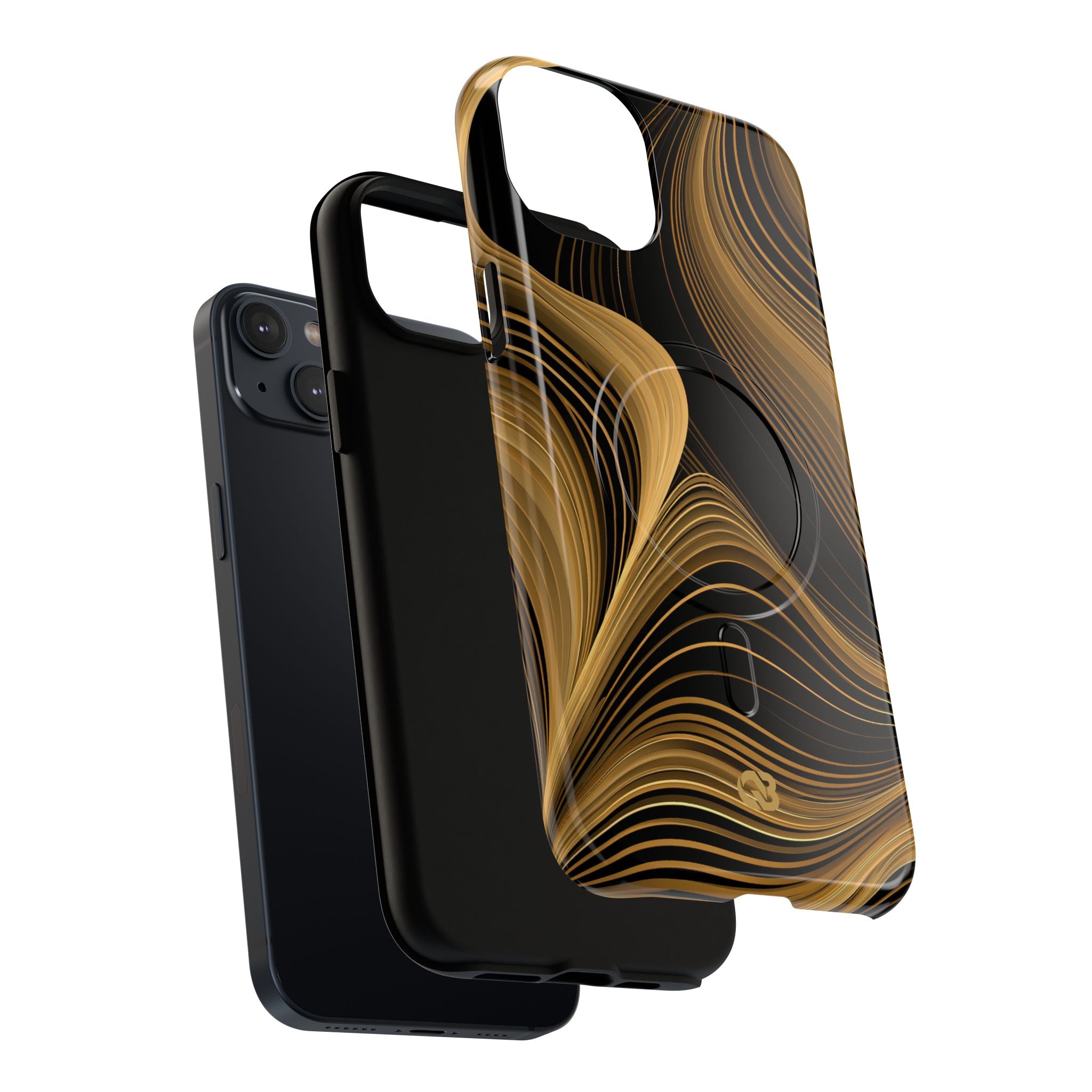 Gold Tough 2.0 Magsafe Phone Case for iPhone - Molten Copper Strands