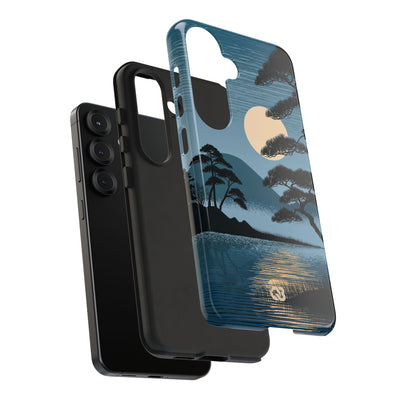 Blue Tough Phone Case for Samsung - Midnight Kyoto Pine