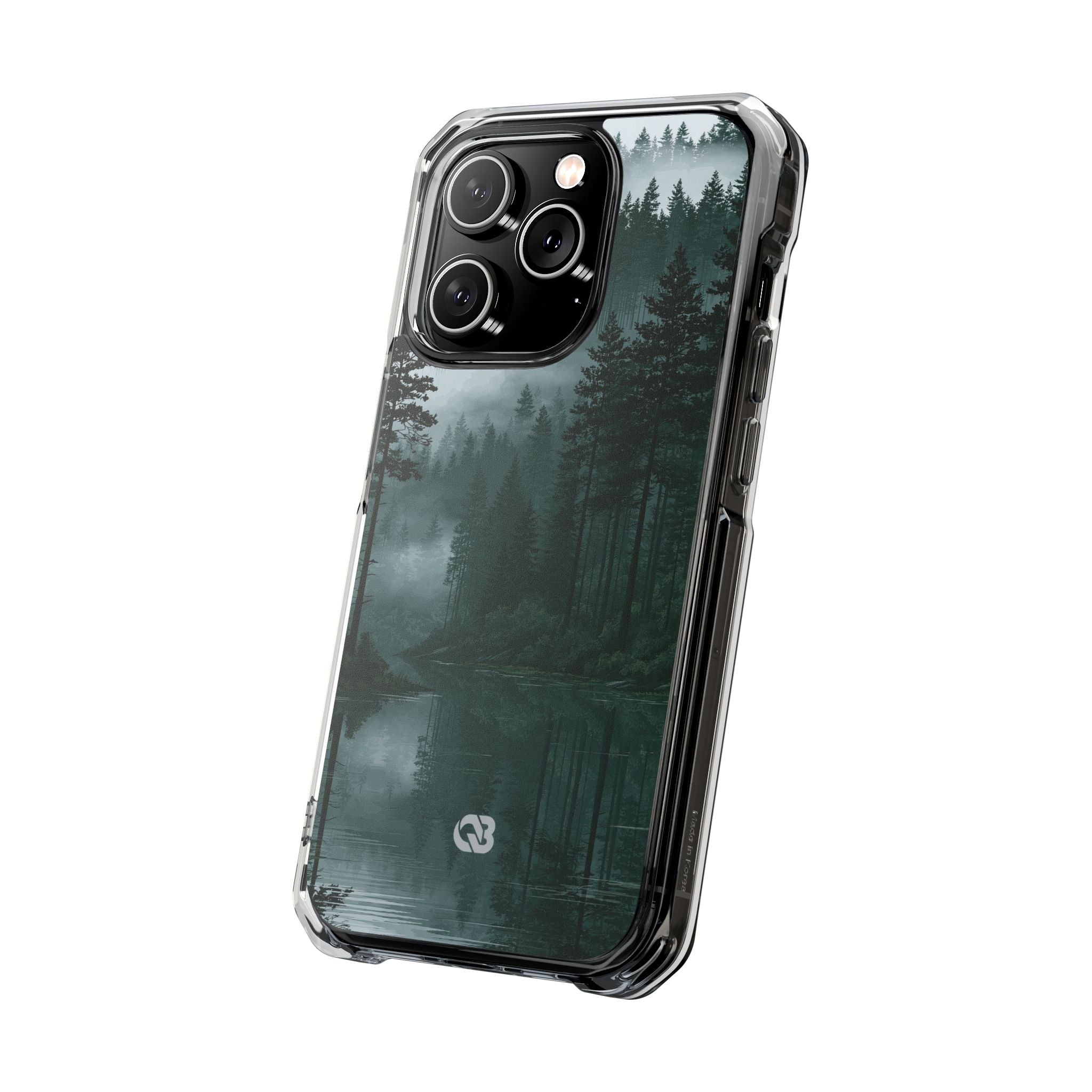 Green Impact MagSafe Phone Case for iPhone - Misty Evergreen Mirror