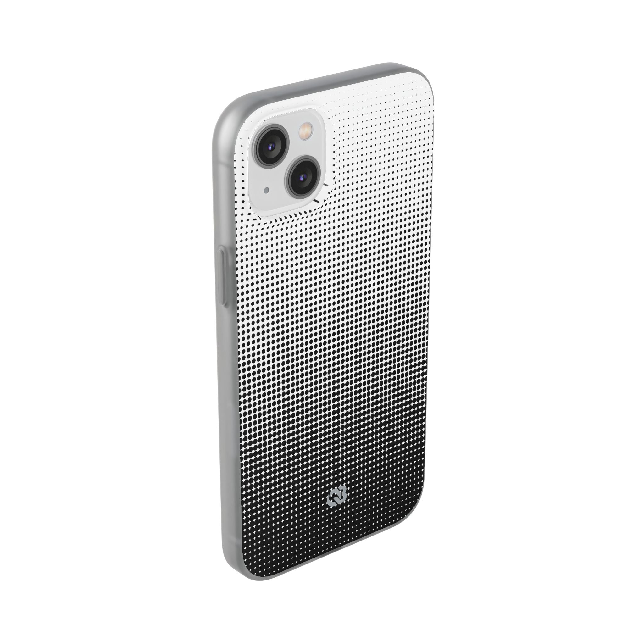 Black Lite Phone Case for iPhone - Obsidian Halftone Flux