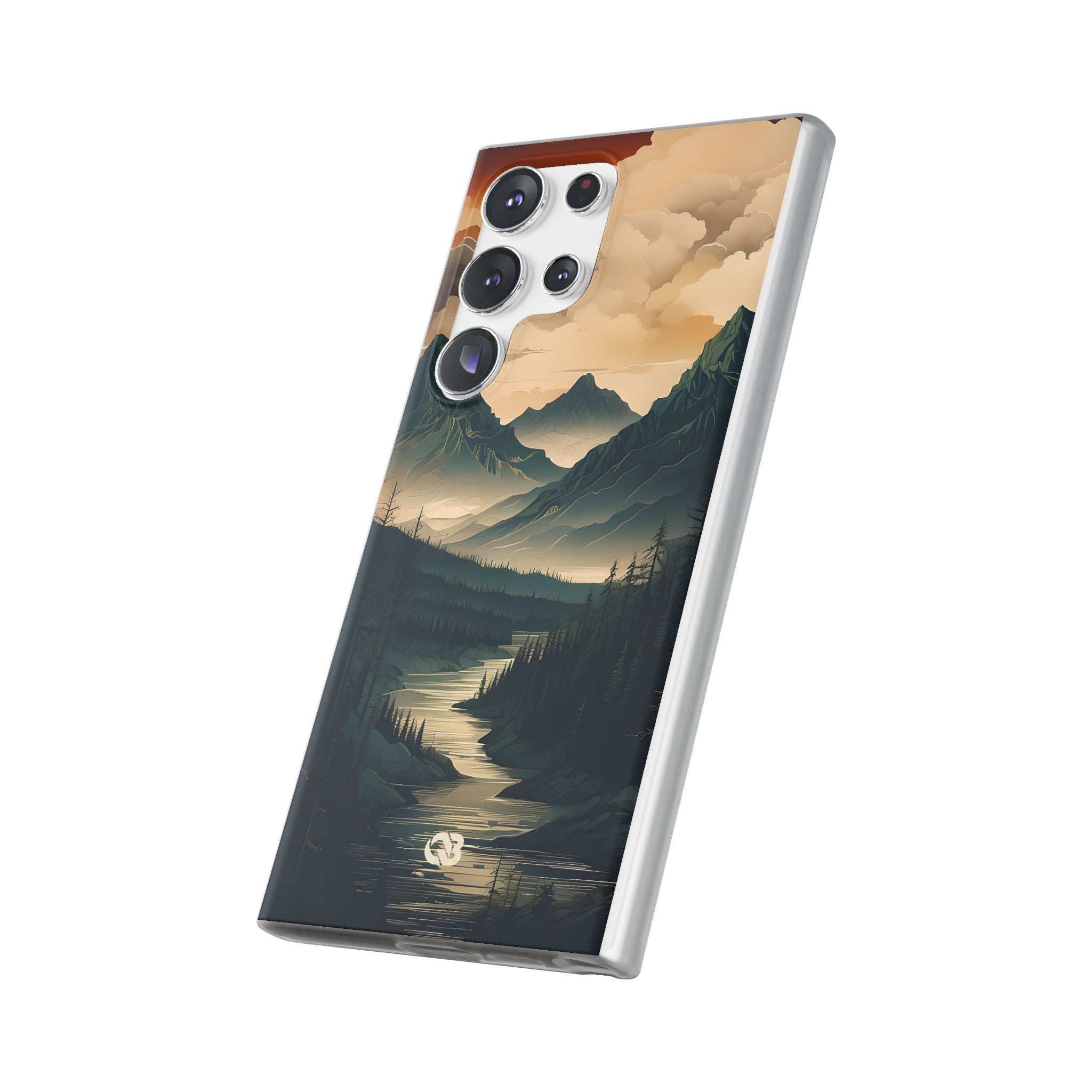 Summit River Dusk · Soft Phone Case for Samsung