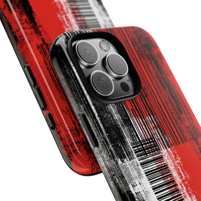 Distorted Barcode · Tough Phone Case for iPhone · Black