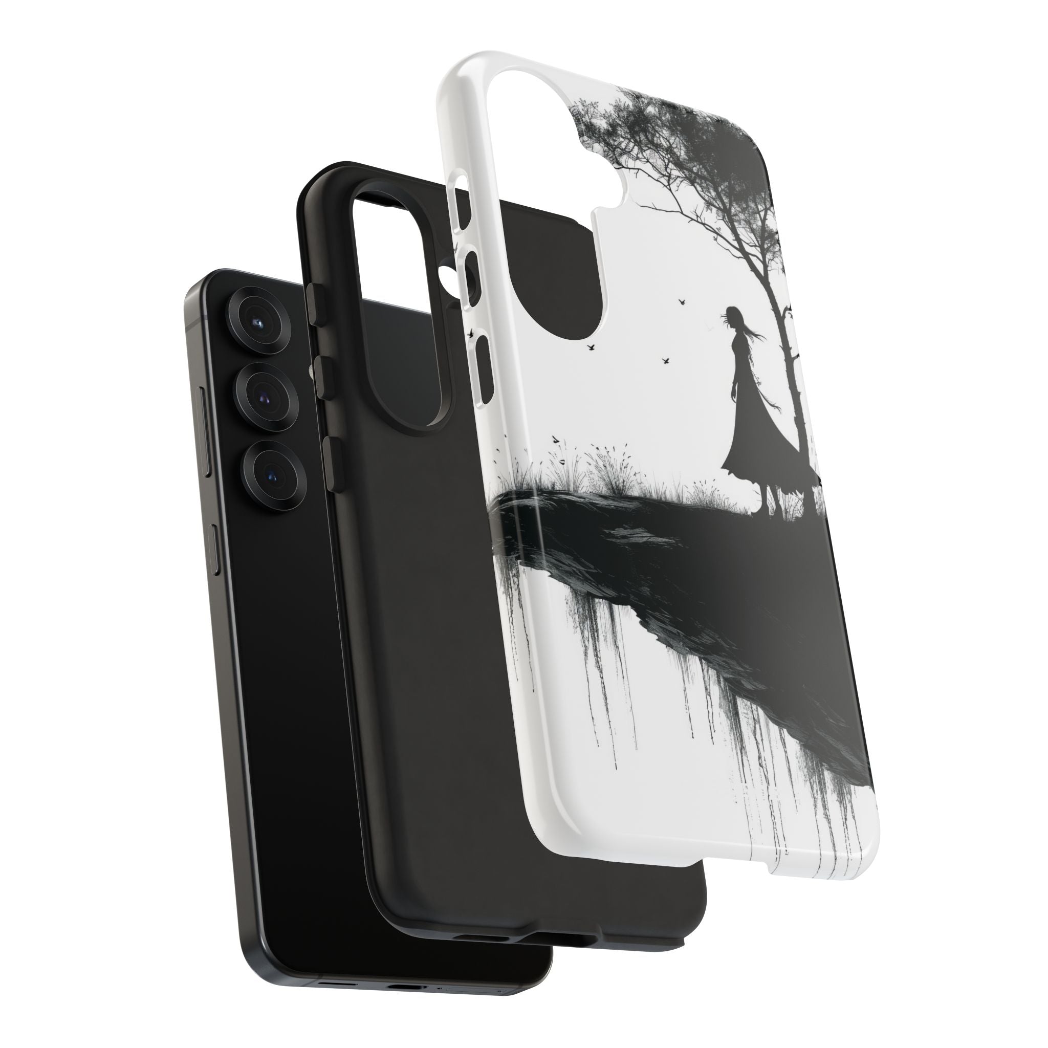 Cliffside Silhouette Samsung S25 Case - Tough