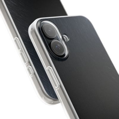 Black Lite Phone Case for iPhone - Midnight Brushed Grain