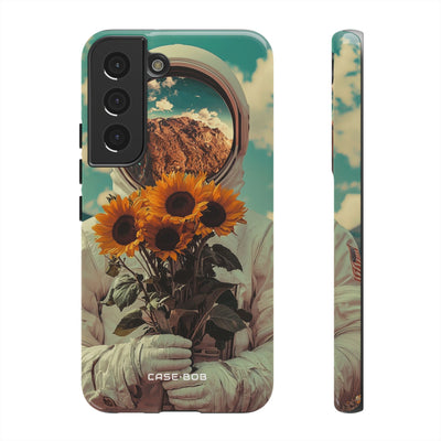 Sonnenblumen-Astronaut Samsung S22 Case - Tough