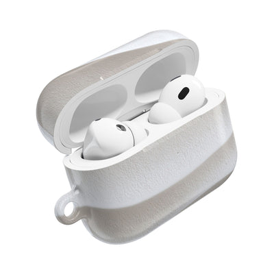 Sculpted Dune Relief · Hard Case for AirPods & AirPods Pro · White