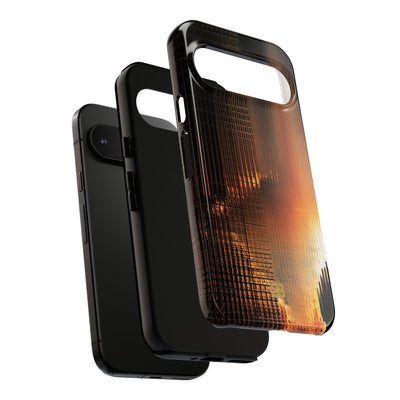Luminous Grid · Tough Phone Case for Pixel ·  Black