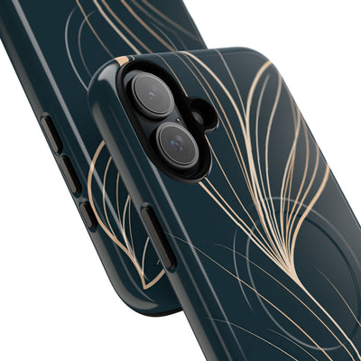 Teal Tough 2.0 Magsafe Phone Case for iPhone - Sandstone Silk Flora