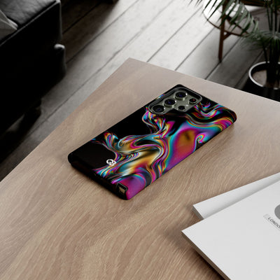 Purple Tough Phone Case for Samsung - Liquid Neon Chrome