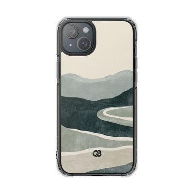Green Impact MagSafe Phone Case for iPhone - Misty Sage Valley