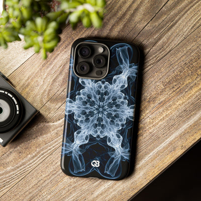 Blue Tough Phone Case for iPhone - Glacial Smoke Crown