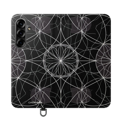 Valkoinen Mandala Radiance - Samsung S25+ Case - Lompakko