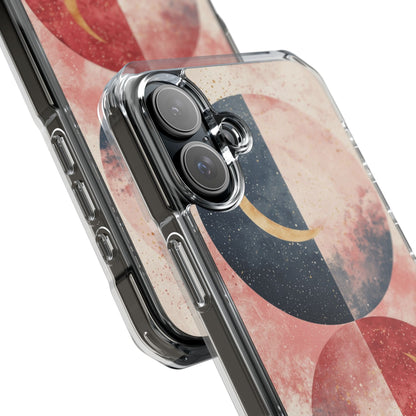Golden Crescent Circles iPhone 16 Plus Case - Impact