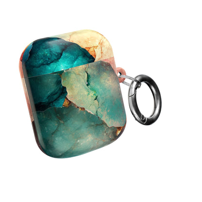 Fractured Gemstone Teal - AirPods Case
