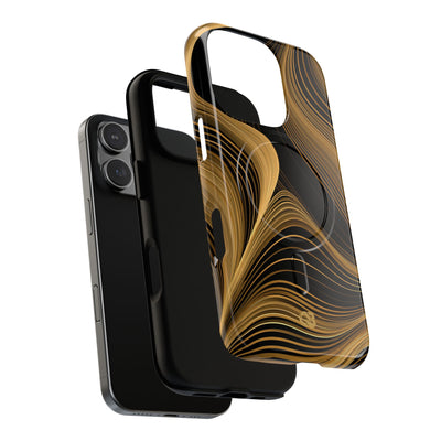 Gold Tough 2.0 Magsafe Phone Case for iPhone - Molten Copper Strands