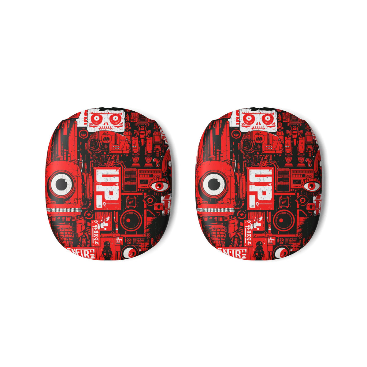 Neo Mecha Collage · Hard Case for AirPods Max · Red