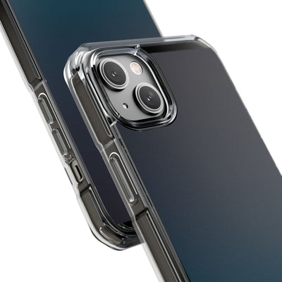 Abyssal Midnight · Clear Impact Magnetic Phone Case for iPhone · Blue
