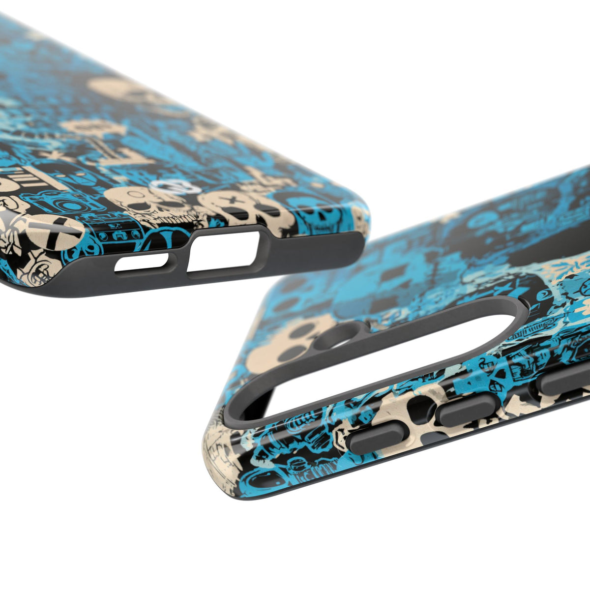 Electric Skull Graffiti · Tough Phone Case for Samsung · Blue