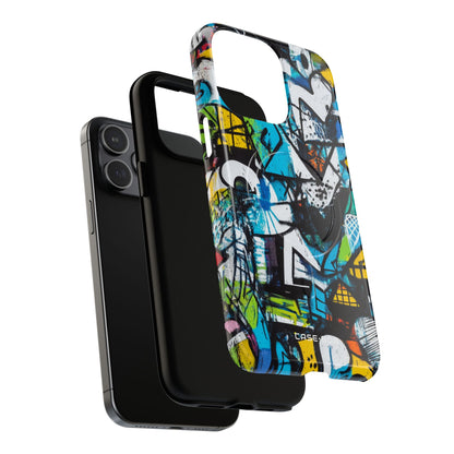 Weißes Ripple Drift iPhone 15 Pro Max Case - Tough+