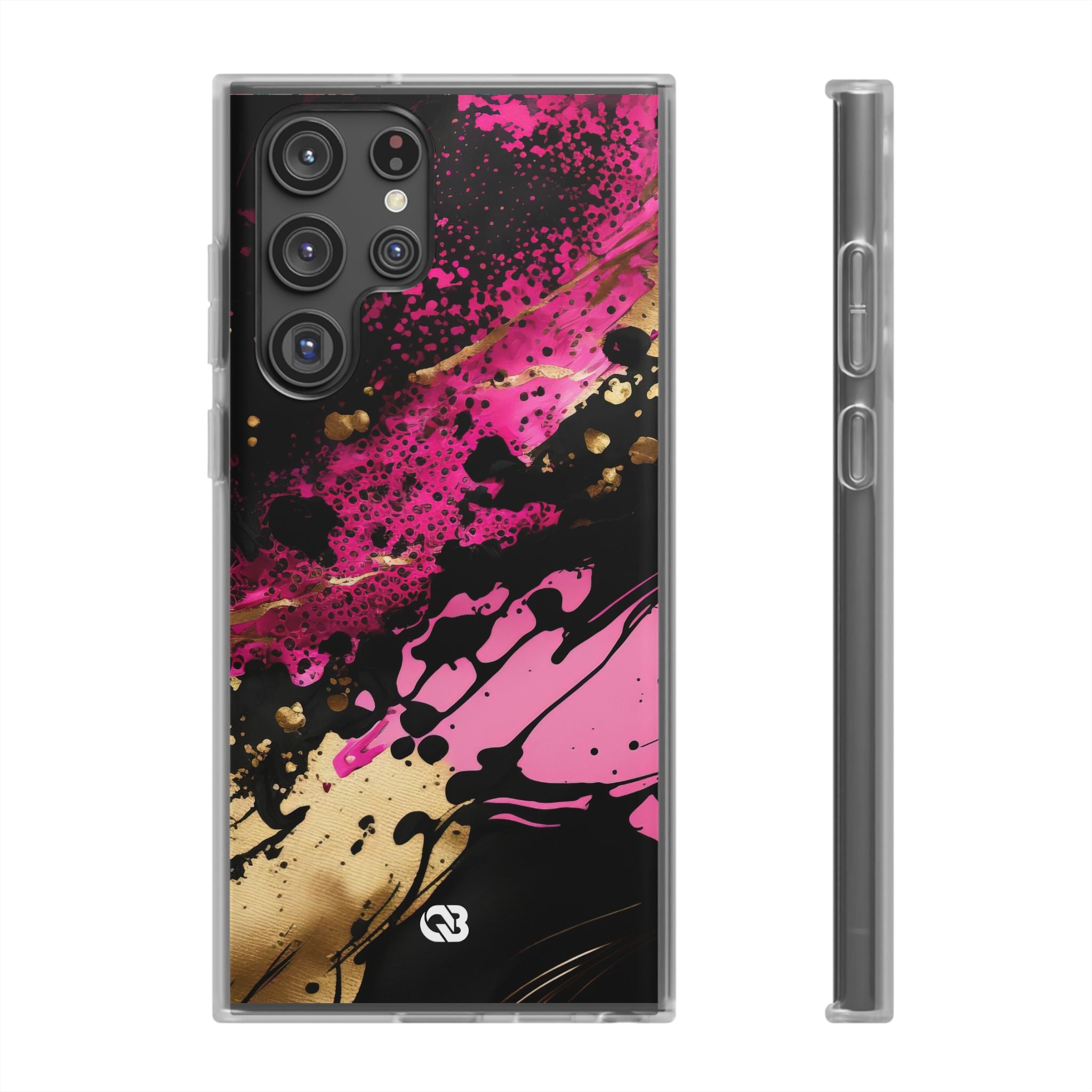 Magenta Liquid Gold · Soft Handyhülle für Samsung