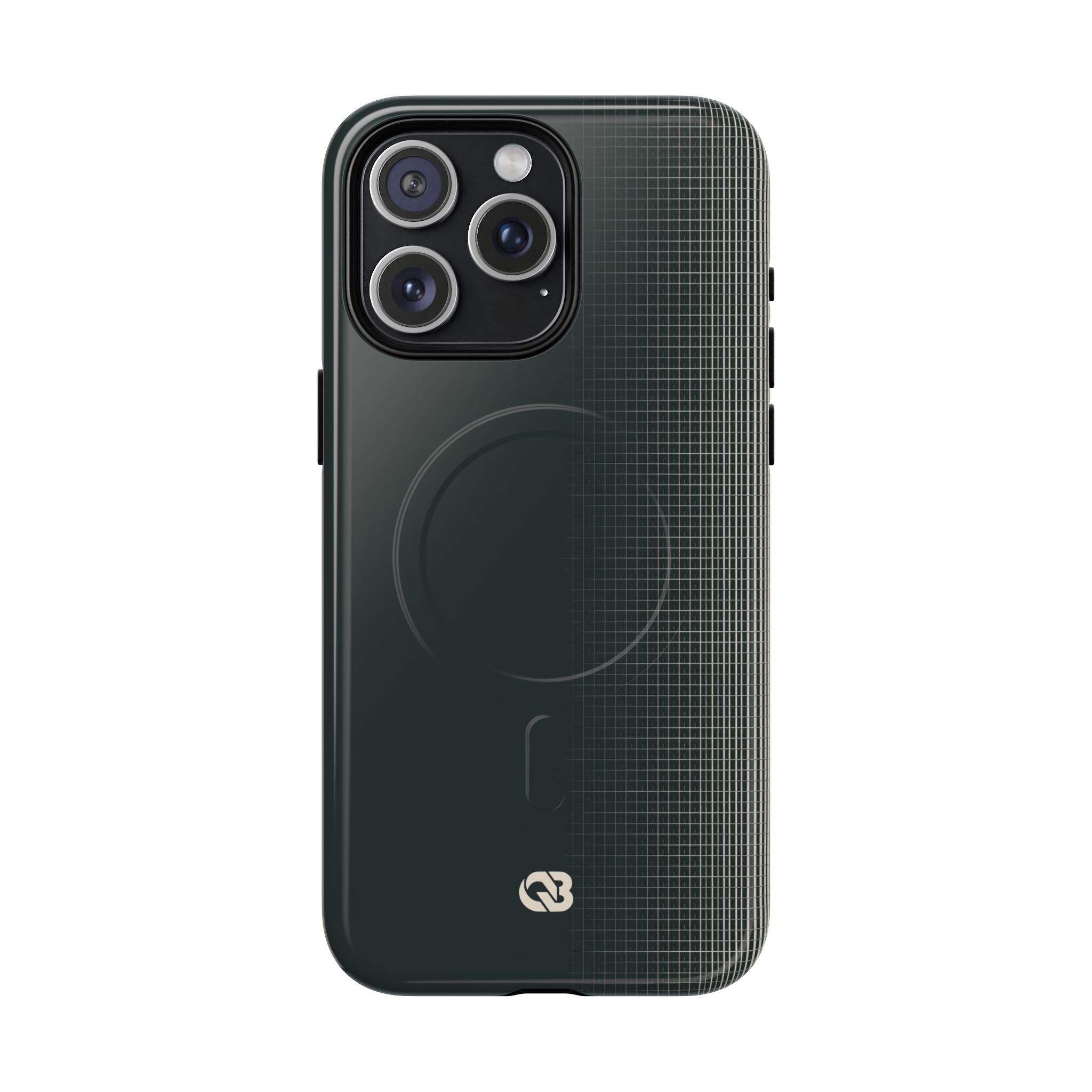 Grey Tough 2.0 Magsafe Phone Case for iPhone - Charcoal Tech Grid